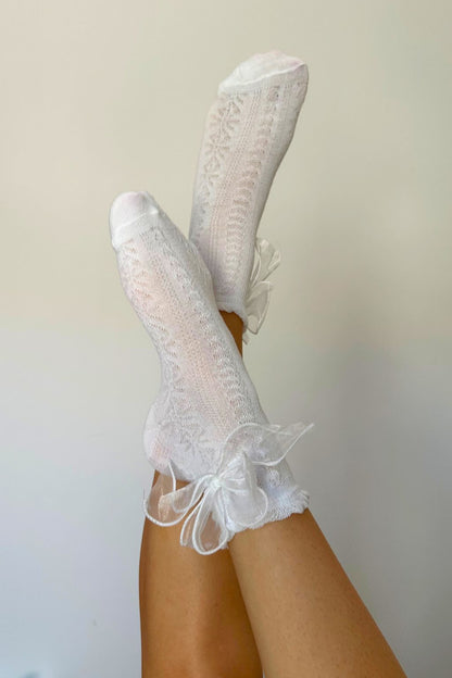 Glass Slipper Socks (white)