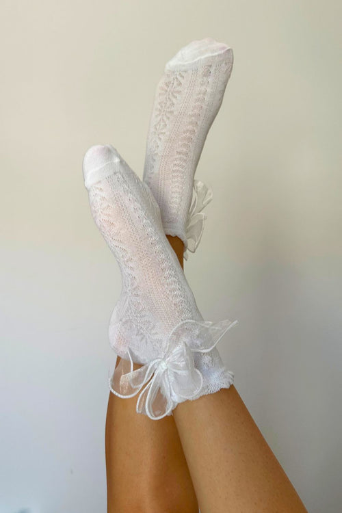 Glass Slipper Socks (white)